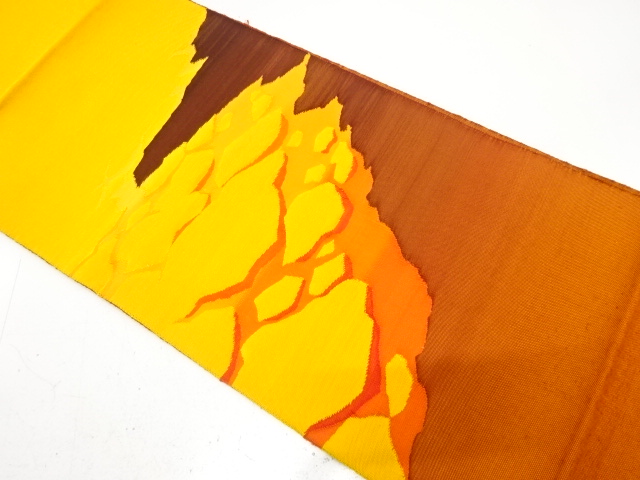JAPANESE NAGOYA OBI / TSUMUGI / WOVEN ABSTRACT